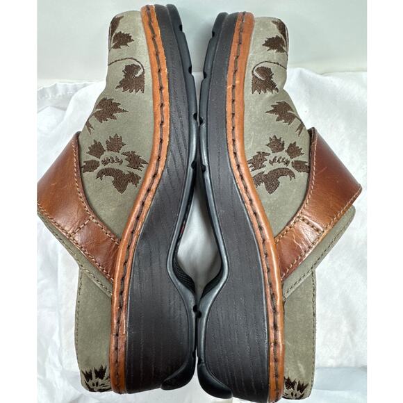 KLOGS Austin Taupe Suede Tapestry Clog, Women's Size 7 - Picture 8 of 13